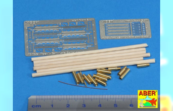 Фототравление для Barrel cleaning rods with brackets for Tiger I –early/late