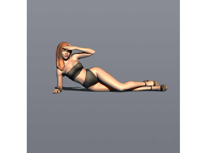 Фигурка Пляж 6, окрашенная