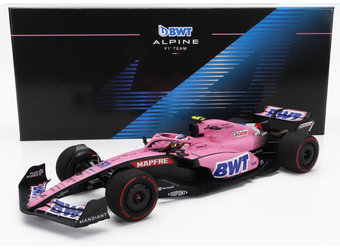 RENAULT F1 A522 Team Alpine Bwt №31 7th Bahrain Gp (2022) Esteban Ocon, Blue Pink