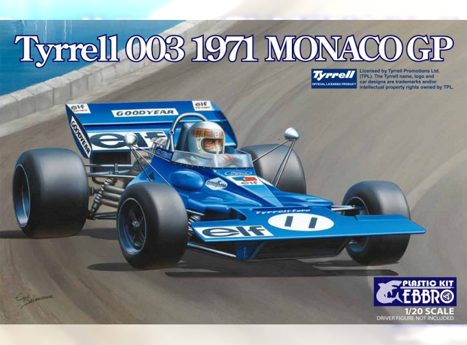 Сборная модель Спортивный автомобиль Tyrrell 003 Monaco GP 1971