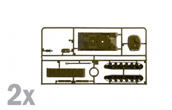 Сборная модель Советский тяжелый танк ИС-2
