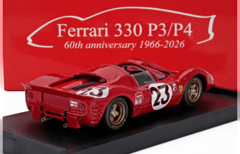 FERRARI 330p4/p3 4.0l V12 Spider Team Ferrari Spa Sefac №23 Winner 24h Daytona (1967) Lorenzo Bandini - Chris Amon, Red