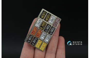 3D Декаль Автомобильные номера США, юго-западные штаты, 1950-1960 (для всех моделей) (на метал. основании), ч2