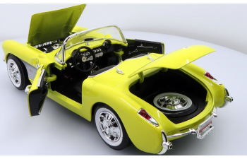 CHEVROLET Corvette Convertible (1957), yellow 