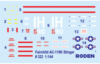 Сборная модель Fairchild AC-119K Stinger