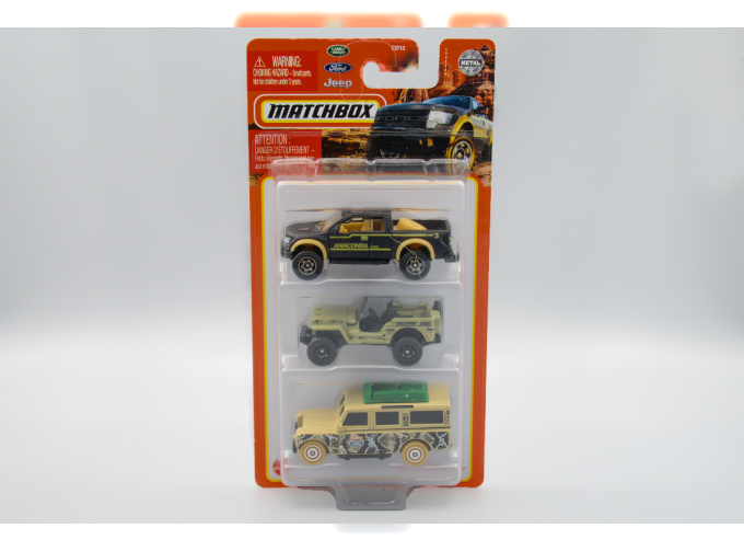 SET LAND ROVER Gen II (1965), FORD F-150 SVT Raptor (2010), Willys Jeep