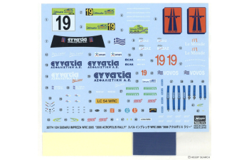 Сборная модель SUBARU Impreza Wrc05 N 19 Rally Acropolis 2005 Vovos Armodios - El-em