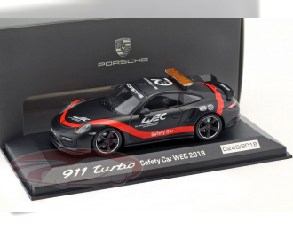 PORSCHE 911 (991 II) Turbo Safety Car WEC (2018), black / red