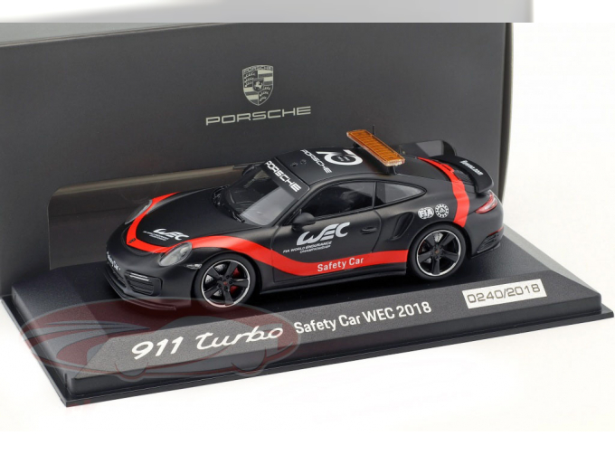 PORSCHE 911 (991 II) Turbo Safety Car WEC (2018), black / red