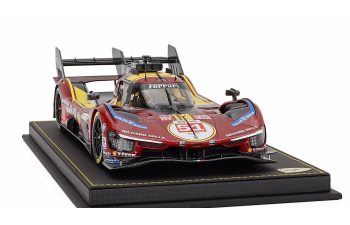 FERRARI 499p 3.0l Turbo v6 Team Ferrari AF Corse №51 3rd 24h Le Mans 2025 Alessandro Pier Guidi - James Calado - Antonio Giovinazzi - con vetrina - with showcase 