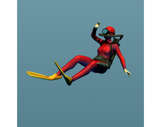 Фигурка Дайверша 4, окрашенная