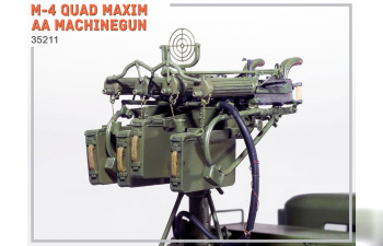 Сборная модель Счетверенный зенитный пулемет "Максим" M-4 QUAD MAXIM AA MACHINEGUN