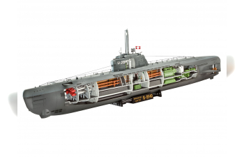 Сборная модель Немецкая подводная лодка Тип ХХI (с интерьером)