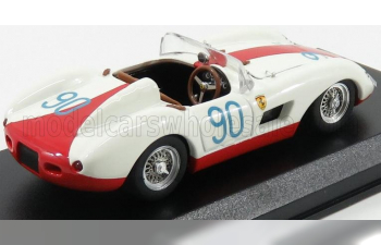 FERRARI 500 Trc N90 Targa Florio (1958) Starrabba - Cortese, White Red