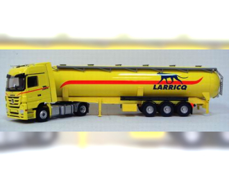 MERCEDES-BENZ Actros MP3 Citerne Pulvee Larricq, yellow