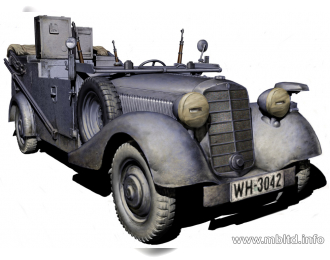 Сборная модель Sd.Kfz. 2 Type 170VK, немецкий военный автомобиль