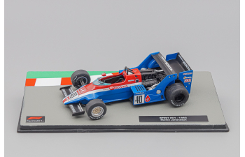 SPIRIT F1 201 Honda N40 Season (1983) Stefan Johansson, blue / red