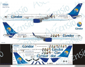 Декаль на самолет боенг 757-300 (Conidor (Snoopy))