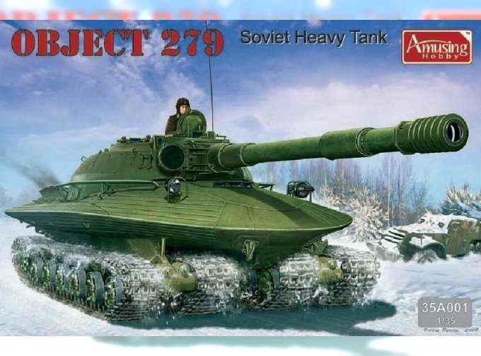 Сборная модель Soviet Nuclear war zone Heavy Tank "Object 279"