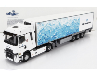 RENAULT T-line High Truck Semi-frigo Fsl Transports (2021), White Light Blue