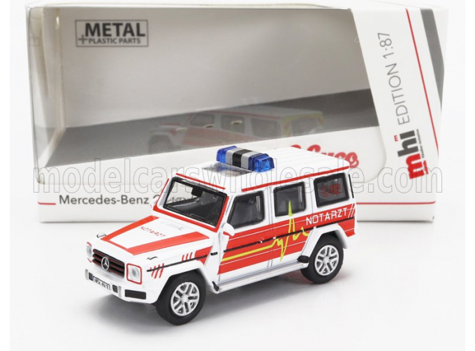 MERCEDES-BENZ G-class Notarzt Police (1995), White Red