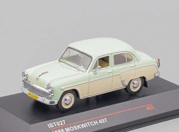 МОСКВИЧ 407 (1957), светло-зеленый / бежевый