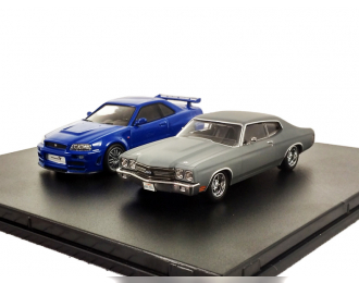 набор 1970 Chevrolet Chevelle SS 2002 Nissan Skyline GT-R (Fast & The Furious 2009)