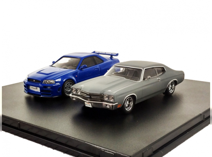 набор 1970 Chevrolet Chevelle SS 2002 Nissan Skyline GT-R (Fast & The Furious 2009)