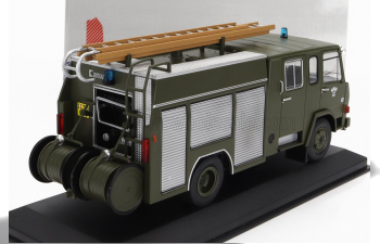 BERLIET 770 Kb6 Tanker Truck Fpt Camiva Ssis Armee De L'air Sapeurs Pompiers (1974), Military Green