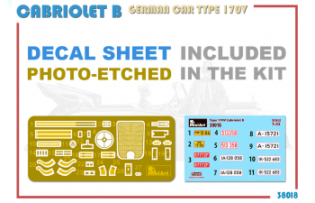 Сборная модель Немецкий кабриолет Б 170V