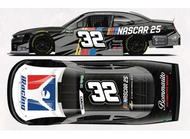 CHEVROLET #32 Rajah Caruth *iRacing/Nascar 25*, black/white 2026