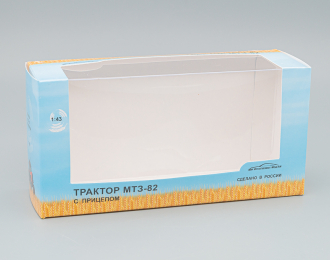 Коробка для моделей Упаковка универсальная м/моделей Трактор-МТЗ с прицепом (180х60*90) 1:43