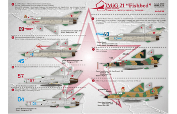 Mig-21 "Fishbed" Wet decal