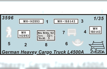 Сборная модель Немецкий тяжелый грузовик времен Второй Мировой Войны «L 4500A»