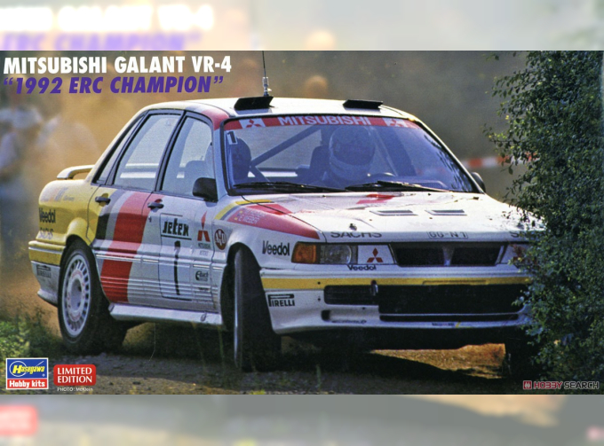 Сборная модель MITSUBISHI Galant Vr-4 Team Jetex N 1 Rally European Champioship (1992) E.Weber - M.Hiemer