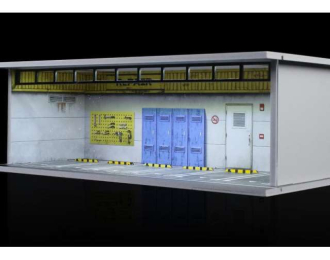 Parking Garage *C-workshop with light*, blue/white/yellow