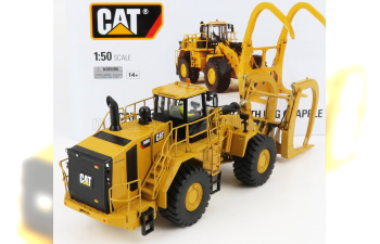 CATERPILLAR Cat994k Ruspa Gommata - Scraper Tractor Wheel Loader With Log Grapple, Yellow Black