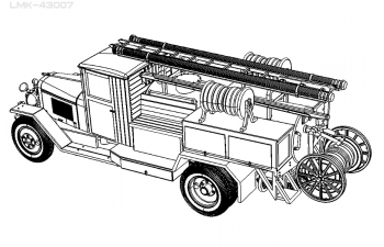 Сборная модель ПМЗ-7 пожарная автоцистерна 1944 г.