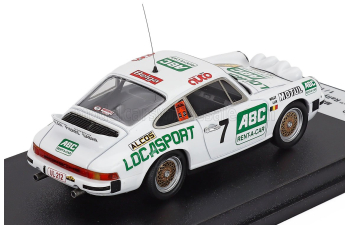 PORSCHE 911 Sc Coupe №7 Winner Rally Condroz (1981) Marc Duez - Willy Lux, White Green