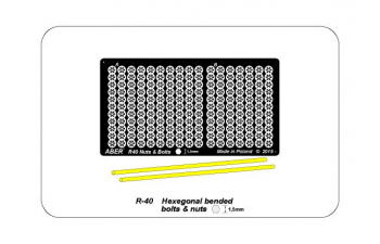 Hexagonal bolts and nuts 1,5mm