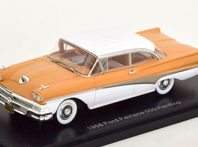 FORD Fairlane 500 Hardtop (1958), Light Brown Beige/White