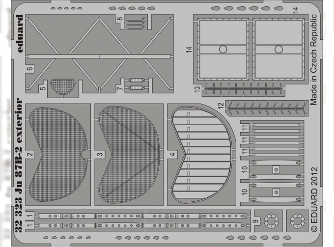 Фототравление для Ju 87B-2 exterior