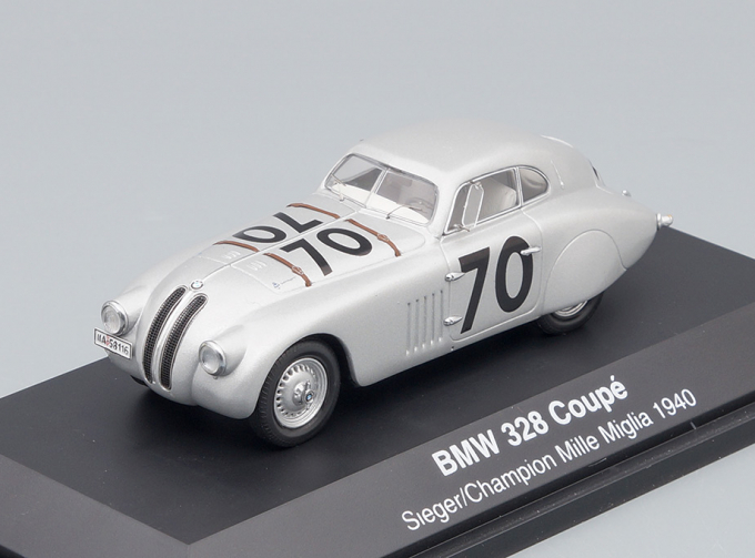 BMW 328 Coupe #70 Sieger/Champion Mille Miglia 1940, silver