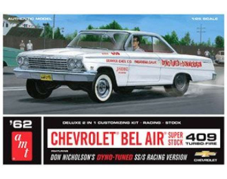 Сборная модель CHEVROLET Bel Air Super Stock Don Nicholson, white 1962