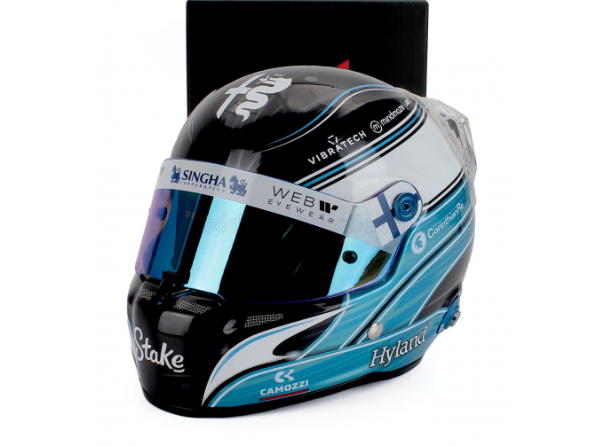 STILO Casco Helmet F1 Valtteri Bottas Team Alfa Romeo Stake Kick №77 Season (2023), Blue White Black