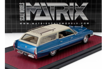 CADILLAC DeVille ASC Stationwagon (1972), blue metallic / beige