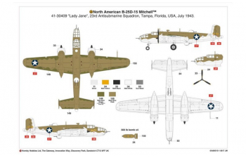 Сборная модель Самолет North American B-25C/D Mitchell