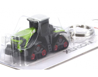 CLAAS Portachiavi - Keyring Xerion 12.650 Cingolato Tractor (2020) - Cm. 5.8, Green Grey