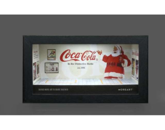 Diorama *Coca-cola garage *, red/white