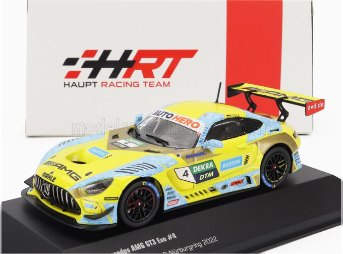 MERCEDES-BENZ Amg Gt3 Team Hrt №4 Winner Race 2 Nurburgring Dtm 2021 L.Stolz, Yellow Light Blue